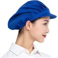 thumbnail image 1 of 4 Pcs Chapeaux de Chef-Chapeaux de Cuisine Filet de Cuisson pour Adultes, Bleu, 1 of 3