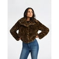 thumbnail image 2 of Sofia by Sofia Vergara Women's and Women's Plus Size Faux Fur Chubby Jacket, Sizes XS-4X, 2 of 5