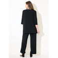 thumbnail image 4 of Catherines Women's Plus Size Beaded 3-Piece Cardigan Pant Suit, 4 of 6