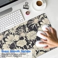 thumbnail image 4 of Long Mouse Pads for Desk,Pioneer Flower Floral Print Pattern Desk Mats on Top Of Desks, Desk Mouse Pad Extra Large with 3mm Non-Slip Base and Stitched Edge for Gaming,Office,Work,Home 35.4"x15.7", 4 of 6