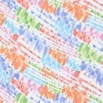 thumbnail image 2 of Zelouf High Multi Chiffon Print  , Sewing, DIY, Crafts Fabric by the Yard, 341 Red/blue, 10 Yard, 2 of 2