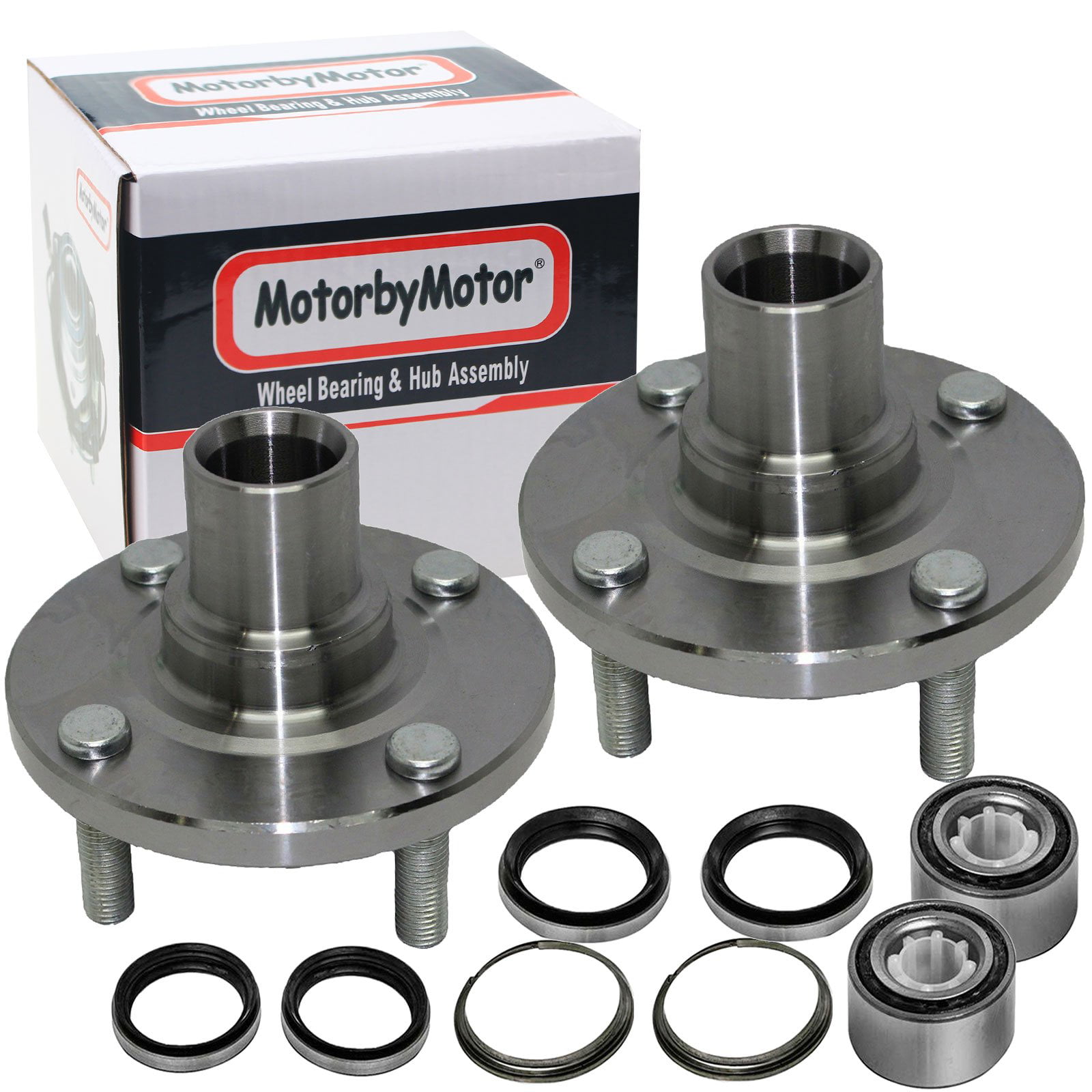2 Front Wheel Hub Bearing Assembly For Chevy Geo Prizm Toyota Corolla Non ABS 