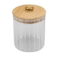 thumbnail image 2 of Uadme Récipient de Stockage des Aliments Pot de Stockage des Aliments Pot de Conserve en Verre Transparent Résistant à L'humidité avec Couvercle Sculpté pour Thé, Café, Sucre, Fruits Secs(500ML), 2 of 14