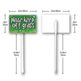 thumbnail image 2 of Eveokoki Please Keep Off The Grass Sign 12" x 8" Stay Off Grass Yard Sign with Stake Rust Free Aluminum UV Protected Waterproof Easy Mounting Outdoor Use, 2 of 6