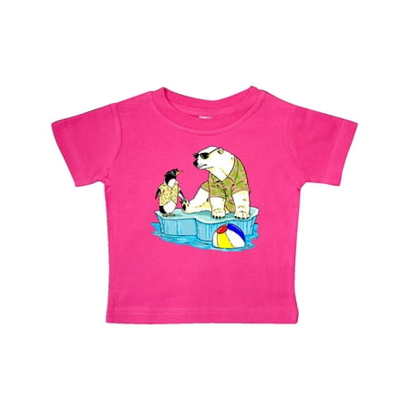 

Inktastic Penguin and Polar Bear Iceberg Beach Bums Gift Baby Boy or Baby Girl T-Shirt