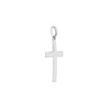 thumbnail image 2 of 14k White Gold Straight Edged High Polished Religious Faith Cross Pendant Necklace Pendant for Women, 2 of 2