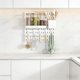 thumbnail image 4 of Tablero perforado montado pared sin taladro multifuncional cesta drenaje almacenaje cocina organizador accesorios., 4 of 6