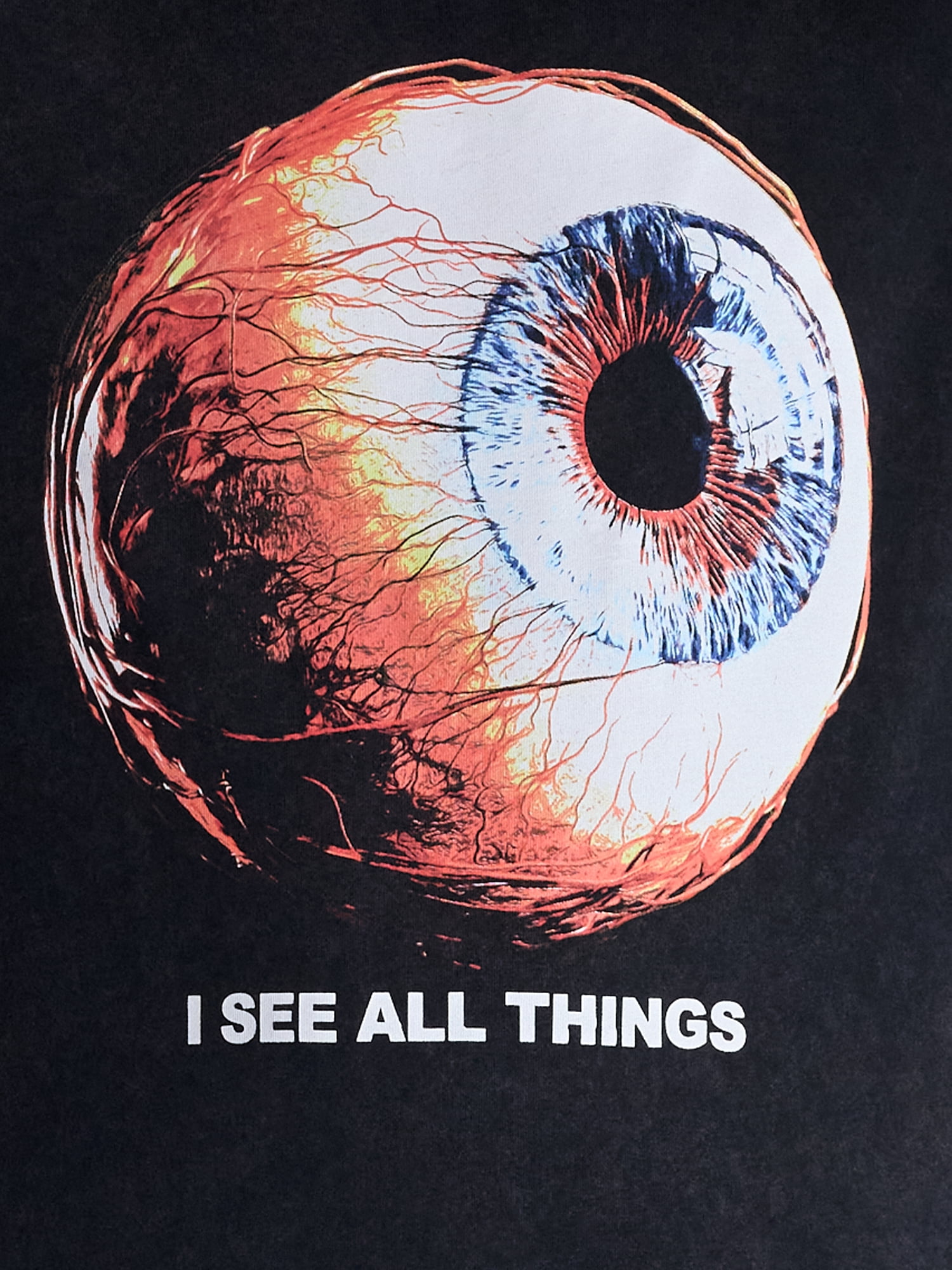 Halloween Boxy Fit Spooky I See All Things Graphic Tee, Men's Sizes XS-4XLT