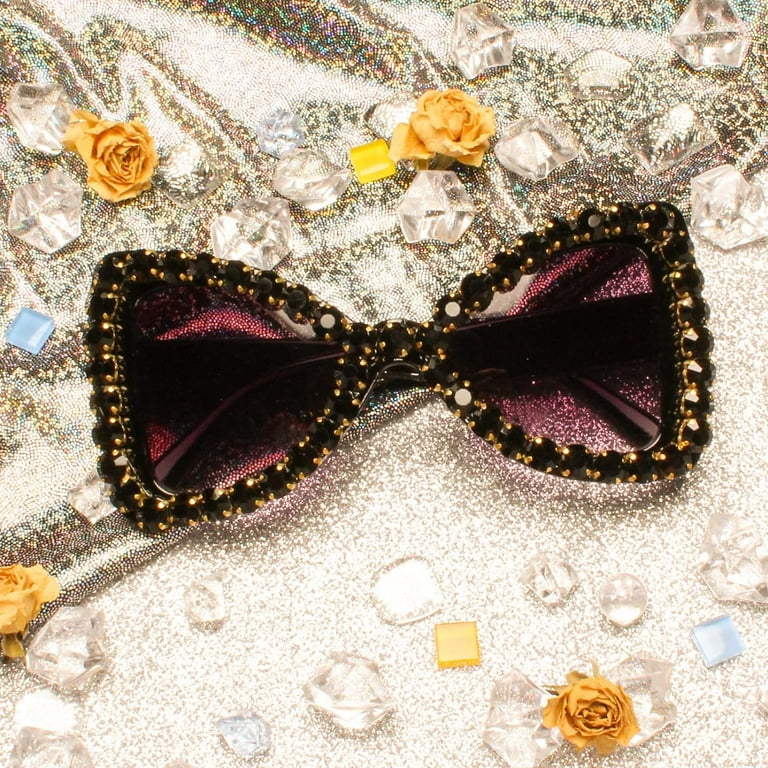 Bling Bedazzled Rhinestone Sunglasses for Women Sparkly