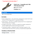 thumbnail image 2 of Clutch Lever - Compatible with 1988 - 1995 Chevy K1500 1989 1990 1991 1992 1993 1994, 2 of 2