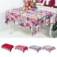 thumbnail image 5 of HUUXIW Decorative Christmas Tablecloths Cartoon Xmas Home Party Decorations Festival Table Cover, 5 of 10