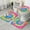 Rainbow Tie Dye-1, variant on Rainbow Tie Dye Wave Pattern Bathroom Rugs Sets 3 Piece,Toilet Cover Set,Absorbent Non Slip Bathroom Mats Sets with U-Shaped Contour Rug Toilet Rug Set