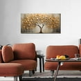 thumbnail image 4 of Gold Canvas Wall Art for Living Room - Abstract Tree Art 20" x 40" Decor for Bedroom Office, 4 of 6