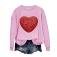 thumbnail image 2 of Meichang Sweatshirts Mignons pour Femmes, Sweatshirt de la Saint-Valentin, Sweatshirt Graphique Drôle d'Amour, Manches Longues, Col Rond, Décontracté, Vacances, 2 of 4