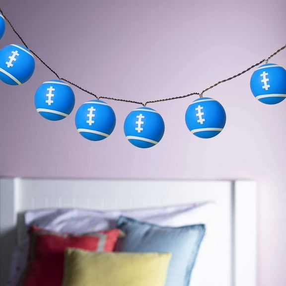 Sport Ball Theme Rugby Shape LED String Lights Battery Powered for Bedroom Christmas Party Decoration