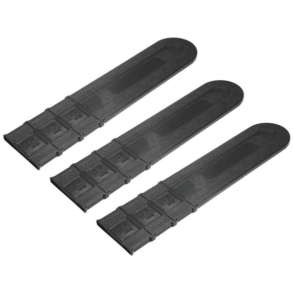 Uxcell 3-Pack Cubierta de Cadena de Motosierra de 18 Pulgadas Cubierta de Plástico Funda de Barra para Protección de Motosierra de Jardín