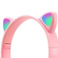 thumbnail image 3 of SOONHUA Kids Headphones, New Gaming Cat Ear Headphones LED Lights Headset Cute Wireless Bluetooth 5.0, 3 of 14
