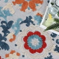 thumbnail image 4 of BNM Floral Scroll Indoor Outdoor Area Rug, 5' 6" x 8', Multicolor, 4 of 7