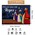 thumbnail image 2 of 7x5ft Epiphany Feliz Dia de Reyes Backdrop Three Kings Day Photography Background Jesus Nativity Christmas Party Decorations Banner Photo Props, 2 of 6