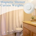 thumbnail image 6 of ZYNERY 18 Pcs Shower Magnets for Curtain Liner, Magnetic Shower Curtain Weights, Shower Curtain Magnets Weights, Shower Curtain Weights Bottom, Weights for Outdoor Curtains Flag Tablecloth (White), 6 of 7