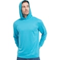 thumbnail image 6 of ProtectX 2-Pack High Visibility Lightweight Long Sleeve Hoodie, Sun Protection UPF 50+ Quick-Dry, SPF UV Shirt, Active Wear - Turquoise, 2X-Large, 6 of 10