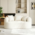 thumbnail image 5 of Wiilayok 68.5" Modern Chenille Sofa,Curved Sofa with Deep Seat,Cloud Compression Sofa Couch for Living Room,No Assembly,Beige, 5 of 12