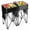 Black, variant on Spaco 2 Pieces Portable Folding Camping Table with Large Capacity Storage Sink, Outdoor Utility Table for Camping and Party, Black