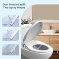 thumbnail image 2 of Saniwise SW-2040-F6-WHT Merlo Elongated Bidet Toilet Seat Slim Model, 2 of 5