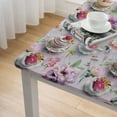 thumbnail image 4 of HAOXIT Tea Tablecloth, Design Old Image of Print, Dining Room Kitchen Rectangular Table Cover 44''x44'', 4 of 7