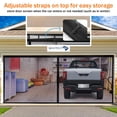 thumbnail image 6 of Garage Door Screen, 18x7 ft Magnetic Closure Heavy Duty Weighted Bottom  for 2 Car Garage, Fiberglass Mesh door with 4 Strapping Tape Anti Annoying Animal Out, 6 of 10