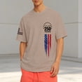 thumbnail image 2 of xfsWaSs Men's 250th Anniversary USA Shirt Short Sleeve Crew Neck T Shirts 250 Years America Anniversary Shirt Patriotic Shirts Tops Vacation Tee Shirts, 2 of 4