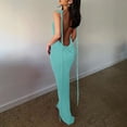 thumbnail image 4 of Birdeem Robe Longue d'Été pour Femme, Couleur Unie, Mode, Aguichant, Dos Ouvert, à Lacets, Style Élégant, Soutien-Gorge, Robe à Encolure Suspendue, 4 of 11