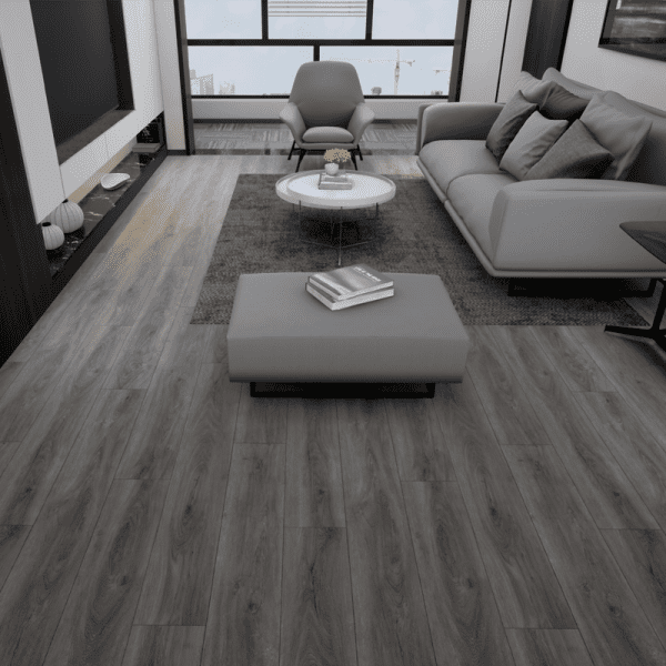 Oslo (Driftwood Gray) 20 MIL Wear Layer 5.5mm Thick x 9 in. W x 60 in. L Click Lock Waterproof Luxury Vinyl Plank Flooring with IXPE (30.18 sqft/case)