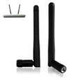 thumbnail image 1 of Antena WiFi 2,4 GHz 5 GHz 5,8 GHz 3dBi Antena WiFi macho RP-SMA de doble frecuencia (2 paquetes), antena WiFi externa para tarjeta de red Adaptador USB Enrutador WiFi, 1 of 7