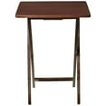 thumbnail image 4 of Mainstays Indoor Folding Table Walnut, 4 of 11