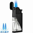 thumbnail image 5 of Cigar Lighter Adjustable Flame Cigarette Lighter Portable Inflatable Lighter With Cigar Drill, 5 of 5
