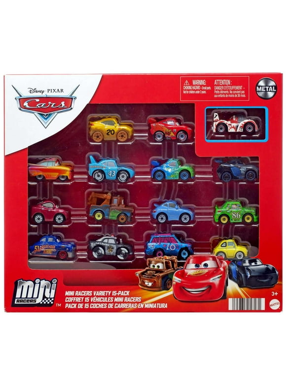 Disney / Pixar Cars Die Cast Metal Mini Racers Mini Racers Variety Car 15-Pack (2022)