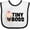 White and Black, variant on Inktastic Tiny Boss with Baby in Suit Girls Baby Bib