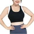 thumbnail image 5 of ylioge S-5X Plus Size Sports Bras for Women Wireless Push Up Bralettes High Support Stretchy Full-Coverage Longline Athletic Workout Underwear Bra, 5 of 6