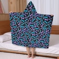 thumbnail image 5 of Dog Bones Hooded Bath Towel，50"x30" for Ages 3 To 12 Kids, Quick Dry Lightweight Soft Microfiber Hood Beach Towel Cover Up for Kids, 5 of 7