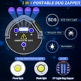 thumbnail image 3 of 3 in 1 Indoor Bug Outdoor Mosquito Zappers, USB Rechargeable Killer Portable Waterproof, LED Lantern Fly Zappers Camp Light Emergency for Home, Backyard, Camping Patio - 2 Pack, 3 of 5