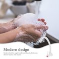 thumbnail image 4 of HEALEEP 1Pack Modern White Single Handle Bathroom Faucet for Washing Sink Use, 4 of 8