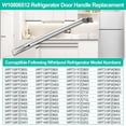 thumbnail image 4 of Poignée de Porte de Réfrigérateur Améliorée W10806512 avec Vis Compatible avec Réfrigérateur Whirlpool, Poignée de Porte de Réfrigérateur en Acier Inoxydable de Remplacement, Pièce de Rechange AP5982853, PS11703503, 4 of 8