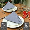 thumbnail image 6 of Ruvanti Cloth Napkins Set of 12, 18x18 Reusable Napkins Cloth Washable, Soft & Durable Table Napkins, Polycotton Chambray Dinner Napkins for Parties, Christmas, Thanksgiving, Weddings - Royal Blue, 6 of 10