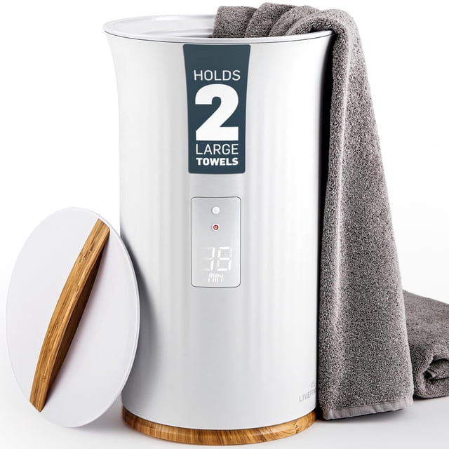 Toallero LiveFine, lujoso, estilo cubo, con LED, 40 x 70 cm
