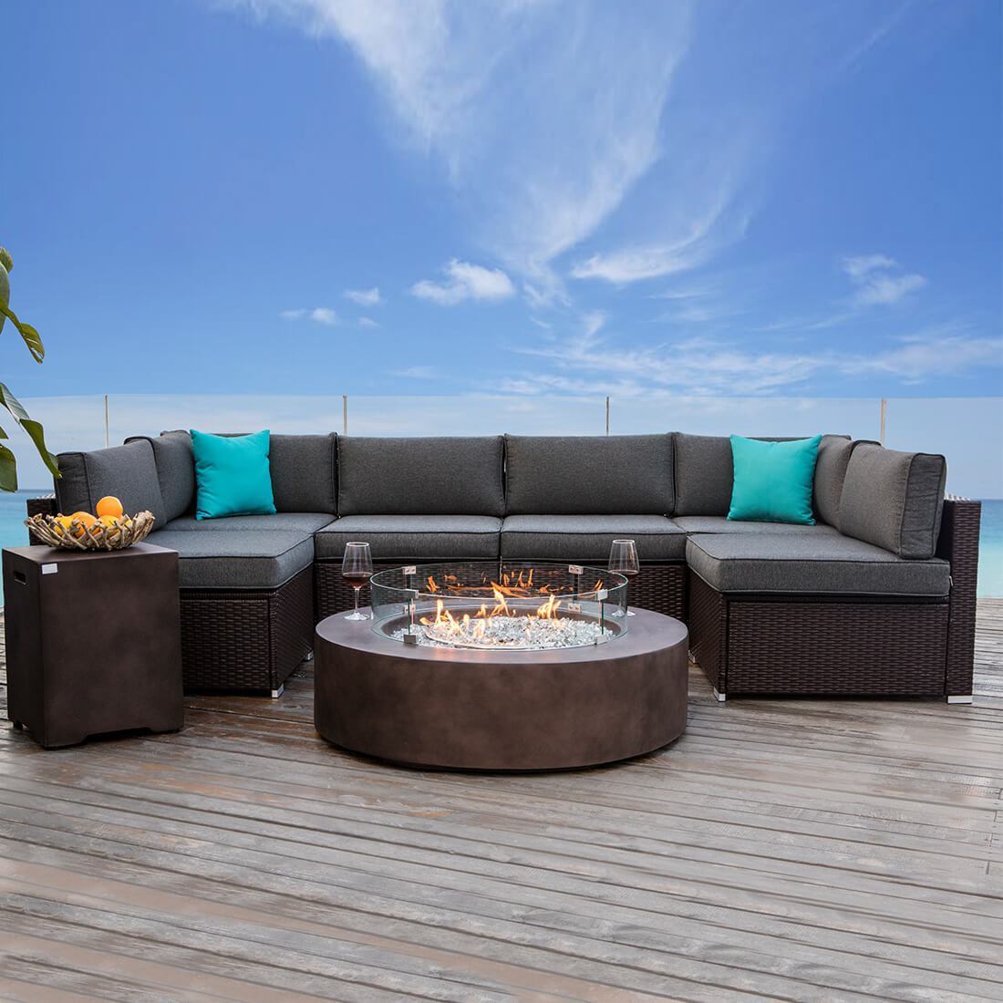 Outdoor Sofa w Firepits