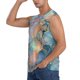thumbnail image 3 of Balery Pastel Abstract Fluid Art Camisetas sin mangas para hombre, absorbe la humedad y protege contra el mal olor.-Medium, 3 of 7