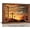 Cross Window, variant on Farmhouse Flower Bathroom Decor Wall Art Rustic Country Red Floral Hummingbirds Pictures Wall Decor Relax Soak Unwind Bathroom Sign Canvas Painting Prints Artwork Framed for Bathroom 16"x12"