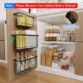 thumbnail image 3 of Cabinet Door Lid Organizer 3-Pack, Cabinet Organizers and Storage, Compact Design for Space Optimization-Over the Cabinet Door Organizer for Diverse Storage Solution, 3 of 9