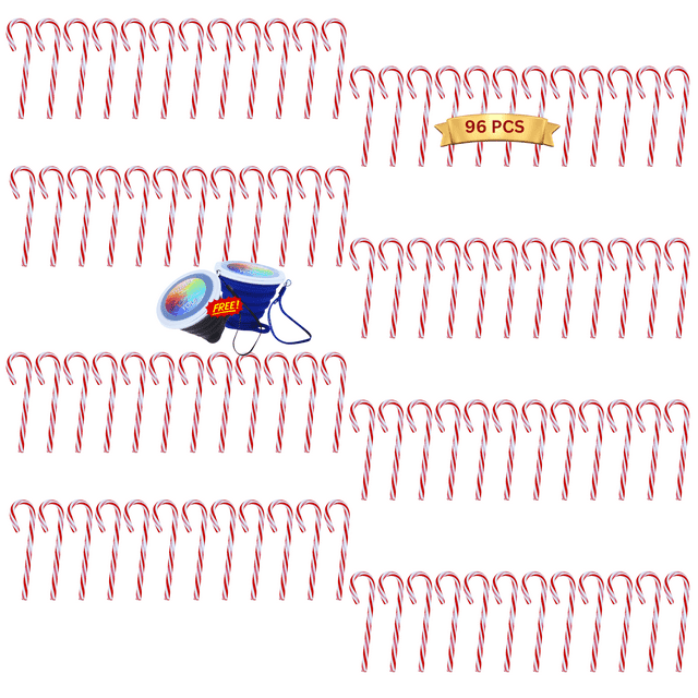 Classic Red and White Peppermint Candy Canes, Gluten Free Individually